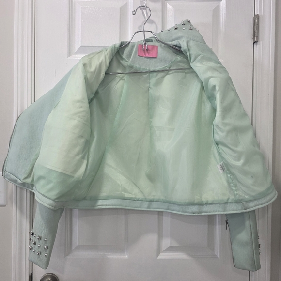 Azalea Wang Plus Minty Girl Faux Leather Jacket Size 1X - Picture 11 of 17